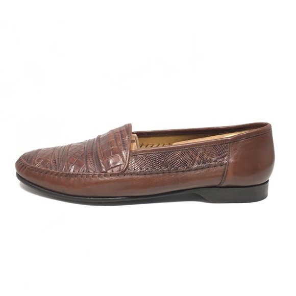 Mezlan Loafers Shoes Size 10 Brown Crocodile Liz main image 8
